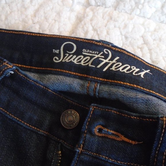 OLD NAVY THE SWEET HEART JEANS SIZE 0 REGULAR - Picture 2 of 3